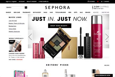 official sephora website.